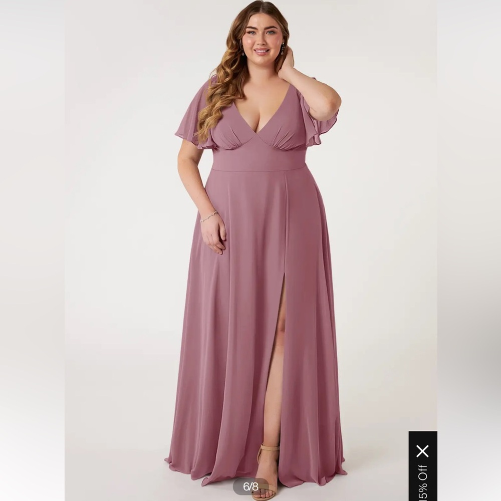 Azazie Kimber in Vintage Mauve, sz 16